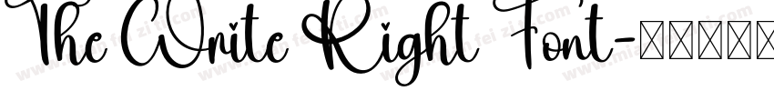 The Write Right Font字体转换